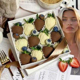 Клубника в шоколаде. Подарочный набор 1004