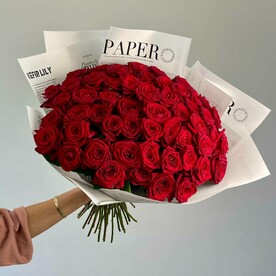 Букет из 55 роз