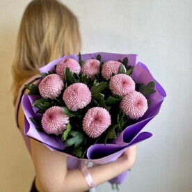 Букет из хризантем - Гармония цвета