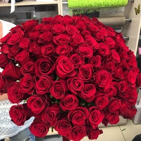 101 красная роза