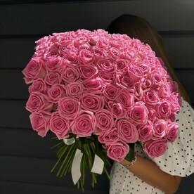 Моно из 89 роз АКВА