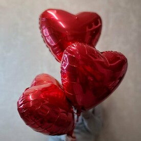 Сет из 3 фольгированных сердец "Для тебя"
