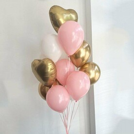 Сет воздушных шаров "Розовое золото"