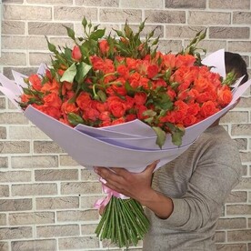 Монобукет "Оранжевый рай"