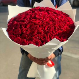 Монобукет из 101 Розы