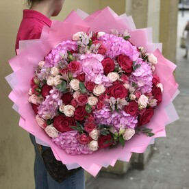 Букет « Малиновый Фреш»