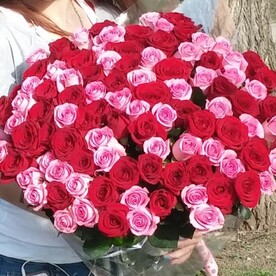 101 роза "Импровизация"