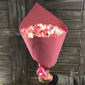 Нежный букет из роз "Джумилия"