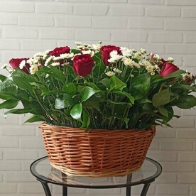 Большая корзина "Яркая поляна"