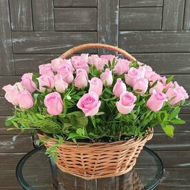 Корзина "Розовое чудо"