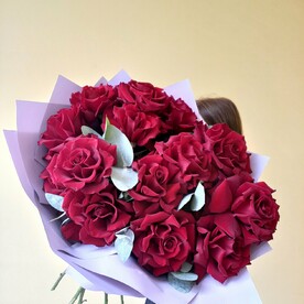 Огромный букет французских роз