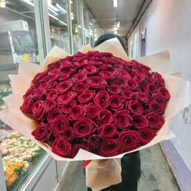 101 красная роза