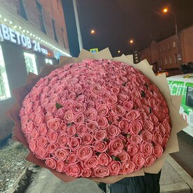 Букет из 201 розы 70см
