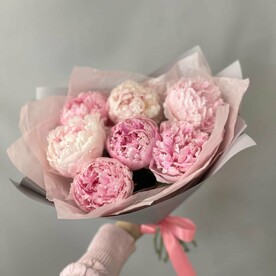 Букет Пионов "Зефирка"