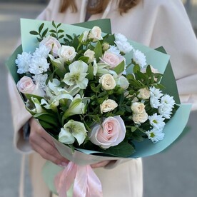 Сборный букет "Мятная Свежесть"