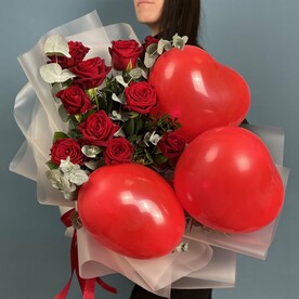 Романтический букет "Страстная любовь"