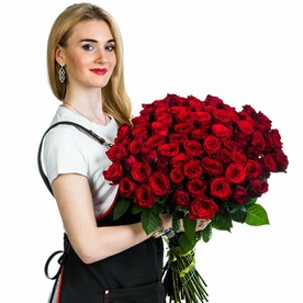 101 красная роза