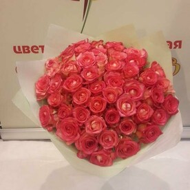 Букет из 51 розовой розы