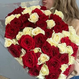 Букет из 55 Роз, букет для любимой