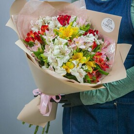 Букет из 15 альстромерий микс, арт: 185