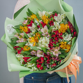 Букет из 35 альстромерий микс, арт: 266