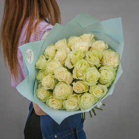 Букет из 25 белых роз, арт: 57