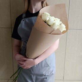 Букет белых роз