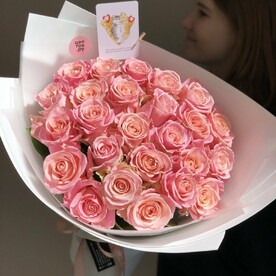 21 нежная роза