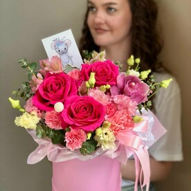 Комплимент с орхидеей