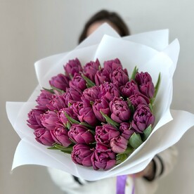 Букет из пионовидных тюльпанов