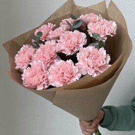 Гвоздики с эвкалиптом