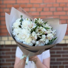 Дуо букет белый