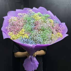 Букет из радуги гипсофилы