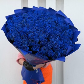 Синие розы 101шт💙