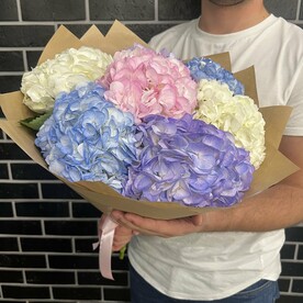 Букет из 7 гортензии Премиум