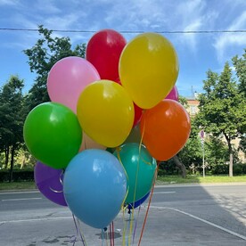 Набор шаров с гелием № 640 - в потолок 15 шт ( аэродизайн )