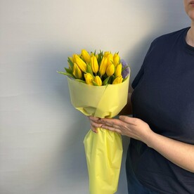 Авторский букет 181 - с тюльпанами