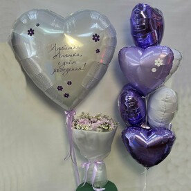 Комбо набор (цветы и шары) 8 - ромашка