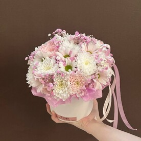 Композиция из хризантем "Нежная гармония"