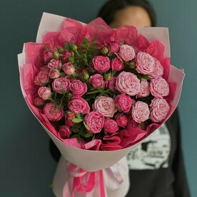 Букет Пион роз кустовых