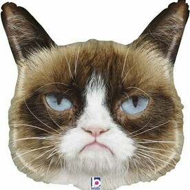 Воздушный шар сердитый кот