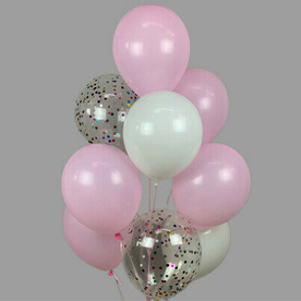 Фонтан из шаров нежный