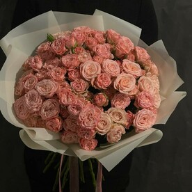 VIP букет из пионовидных роз мадам бомбастик