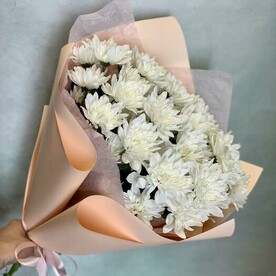 Букет из 5 Кустовых Хризантем