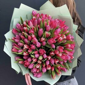 Букет Из 101 Тюльпана Микс