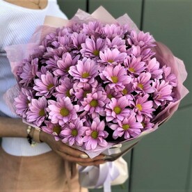 Букет с розовой хризантемой Арт. 129