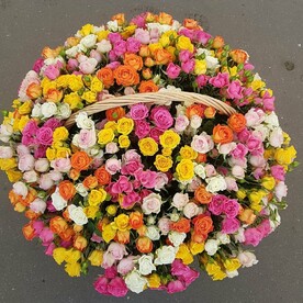 101 Микс кустовые розы