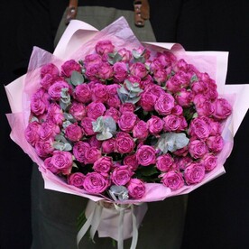 Роза пионовидная кустовая, Дизайнерская упаковка