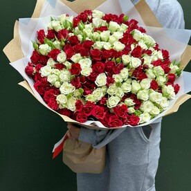 Кустовая роза микс