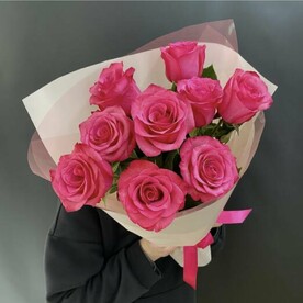 Букет из розовых розочек😍❤️